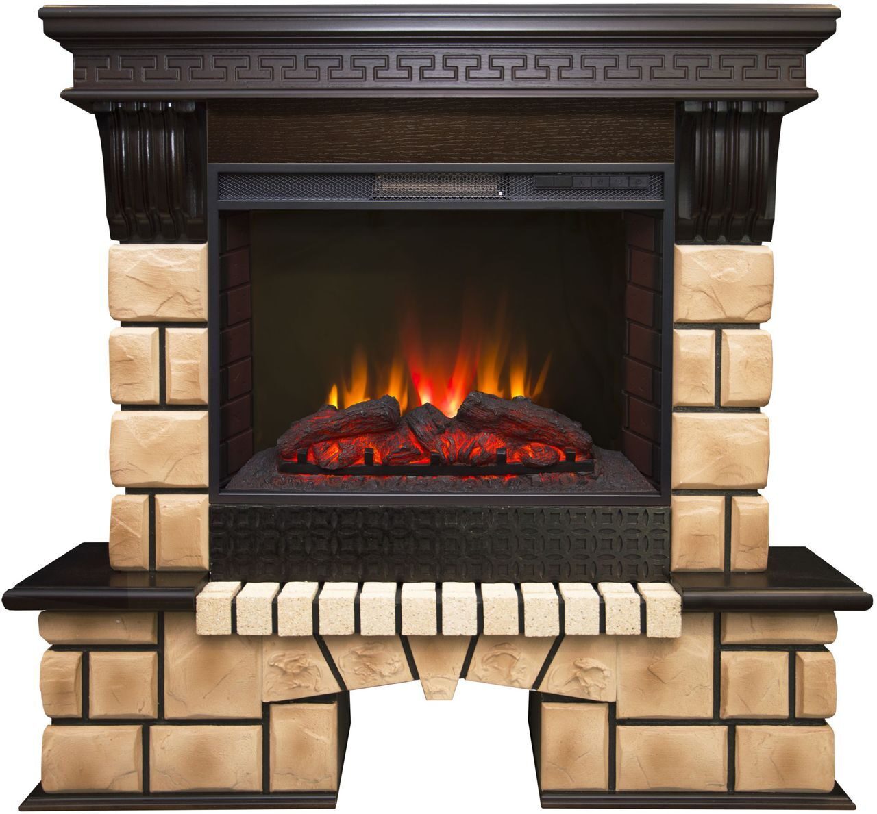 

Электрокамин Real Flame Stone Brick 25 AO с очагом Sparta 25,5 LED
