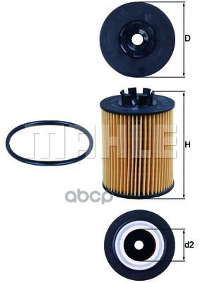

Фильтр масл. Mahle/Knecht ox1732d
