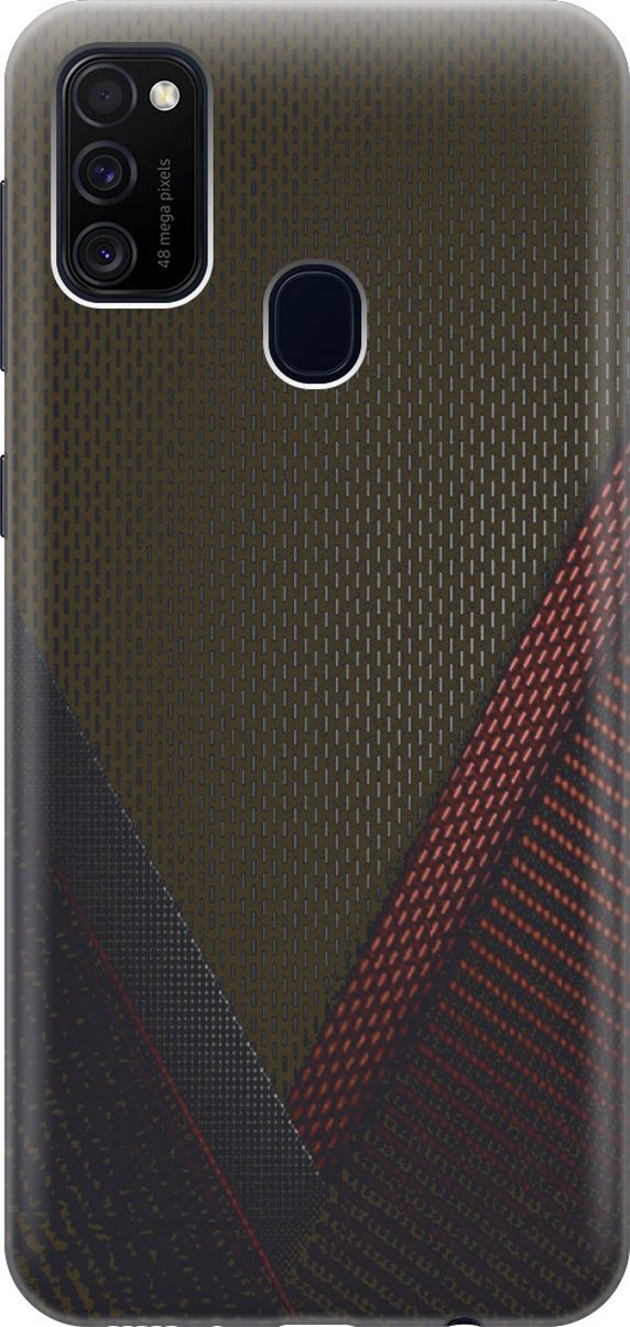 

Силиконовый чехол на Samsung Galaxy M21/M30s с принтом "Полотна", Красный;черный, 2868