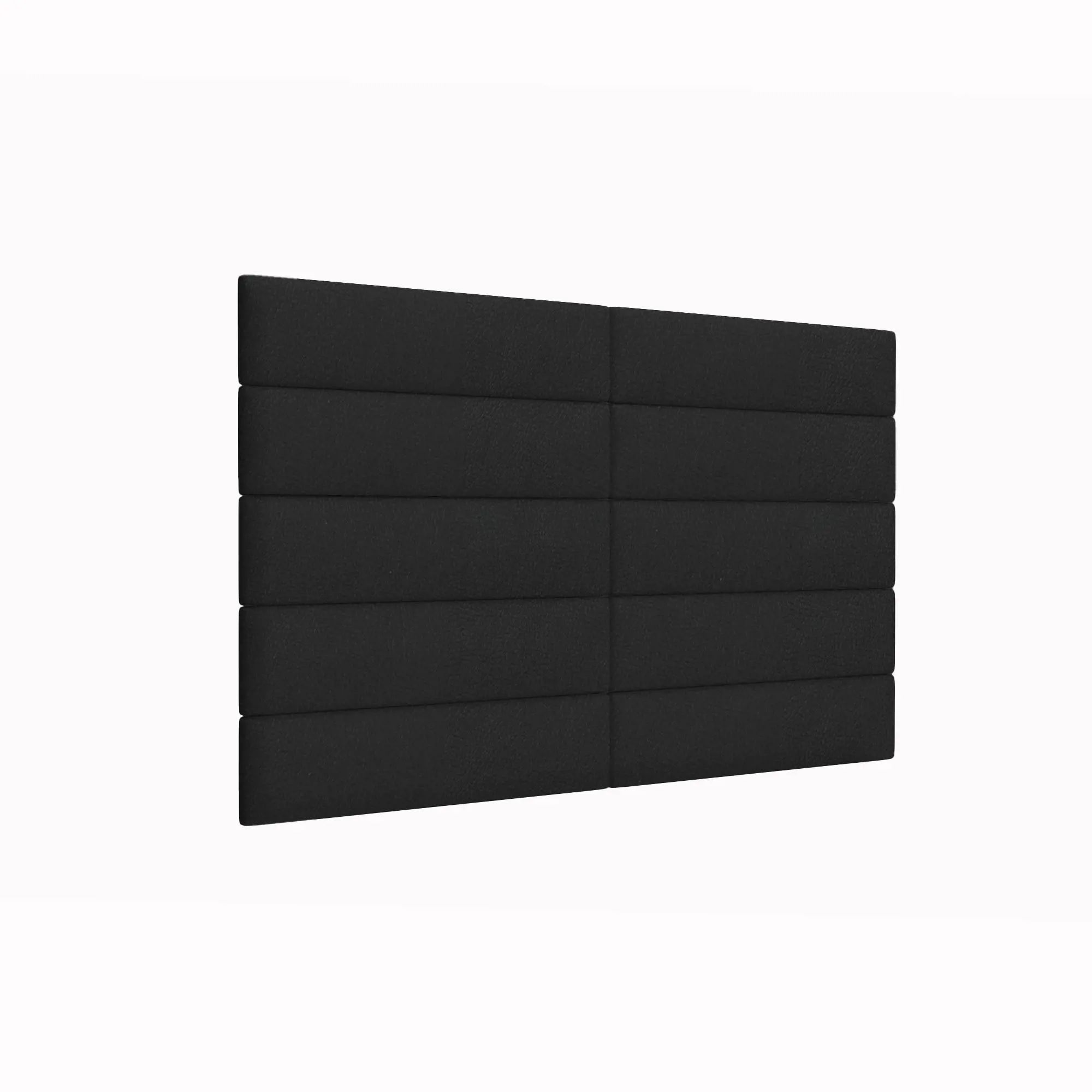 фото Стеновая панель eco leather black 15х60 см 4 шт. tartilla