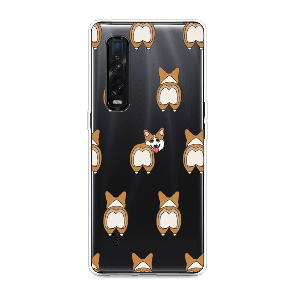 

Чехол Awog на Oppo Find X2 Pro "Милый корги фон", Разноцветный, 253350-2