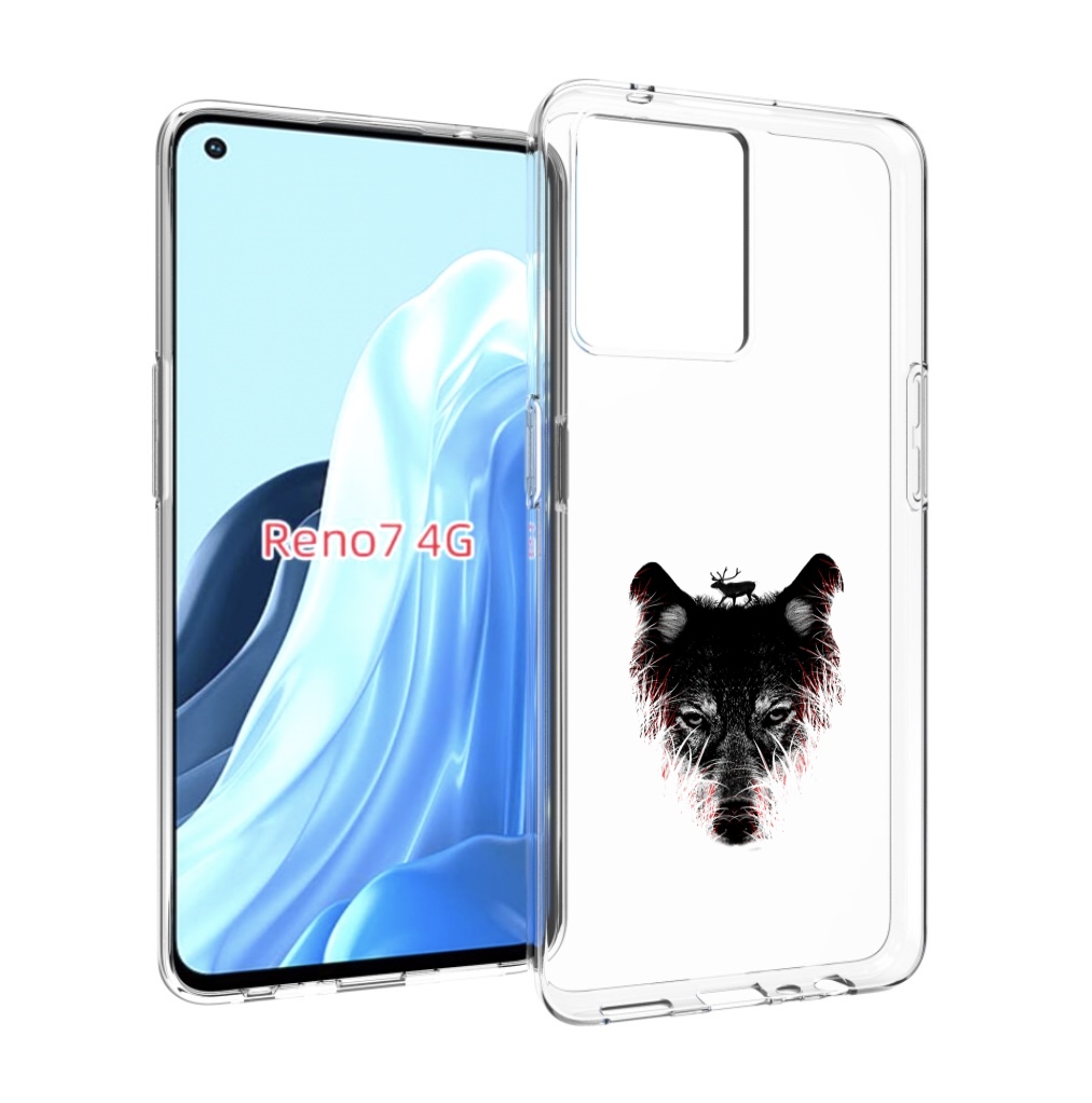 

Чехол MyPads волк в траве для OPPO RENO 7 4G, Прозрачный, Tocco