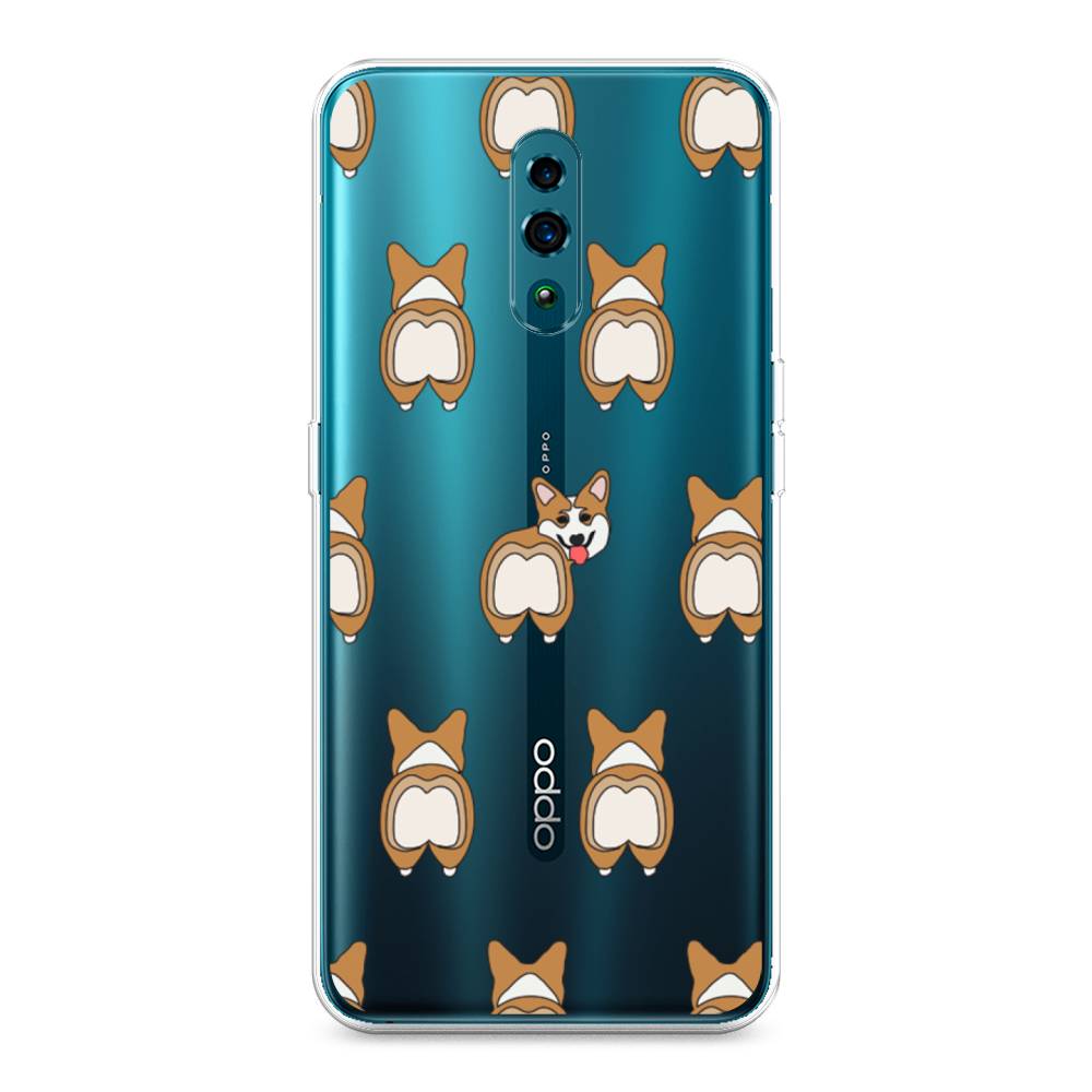 Чехол Awog на Oppo Reno Милый корги фон