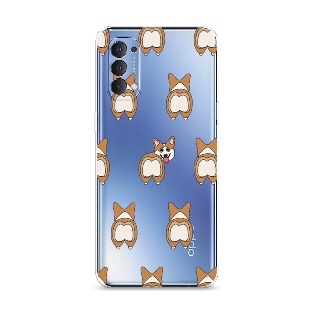 

Чехол Awog на Oppo Reno 4 4G "Милый корги фон", Разноцветный, 259450-2