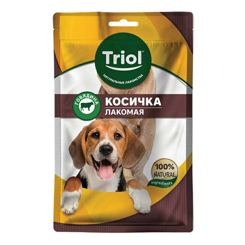 

Лакомство Triol говядина косичка лакомая для собак 40 г