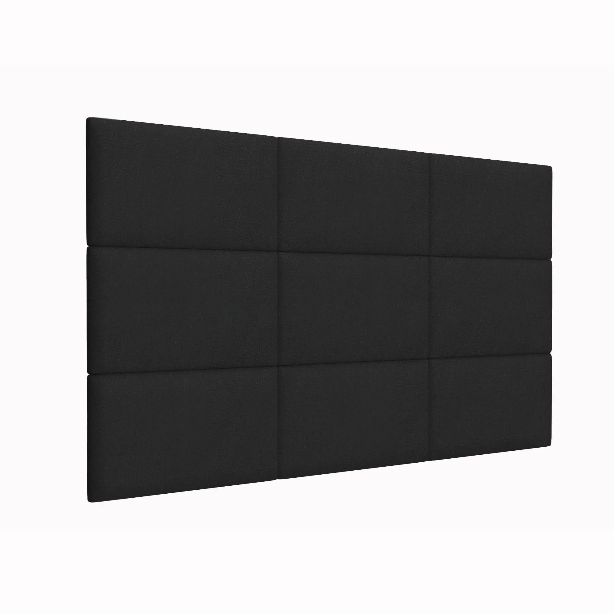фото Стеновая панель eco leather black 30х50 см 4 шт. tartilla
