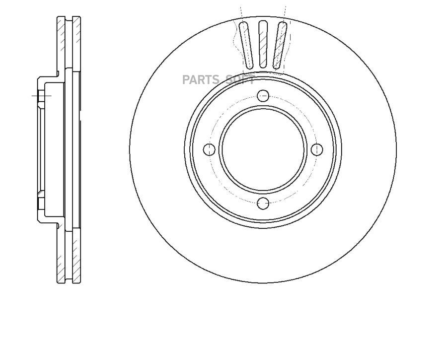 

G-BRAKE Диск тормозной вентилируемый G-brake GR-02124