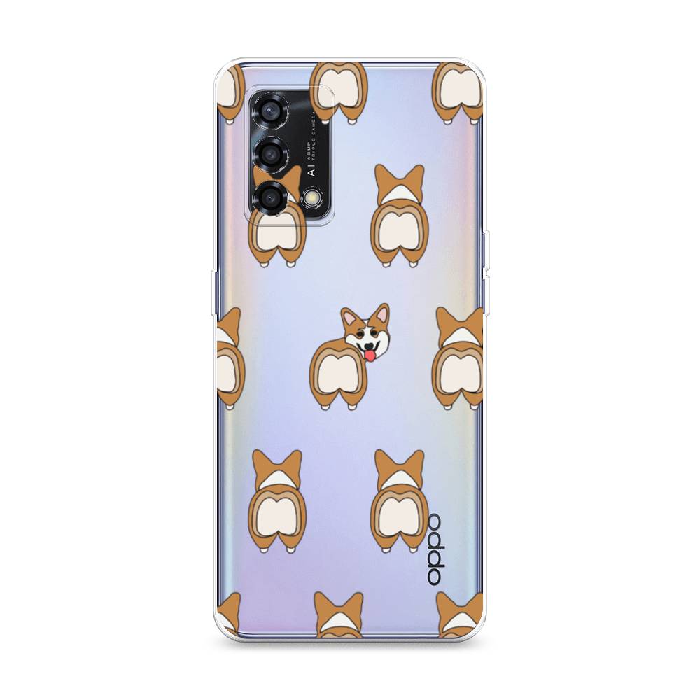 

Чехол Awog на Oppo Reno 6 Lite "Милый корги фон", Разноцветный, 259550-2