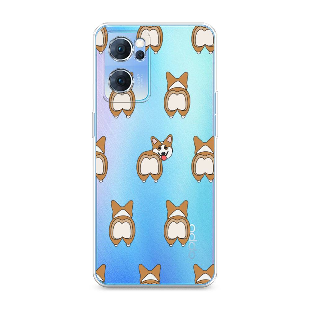 

Чехол Awog на Oppo Reno 7 5G "Милый корги фон", Разноцветный, 258150-2
