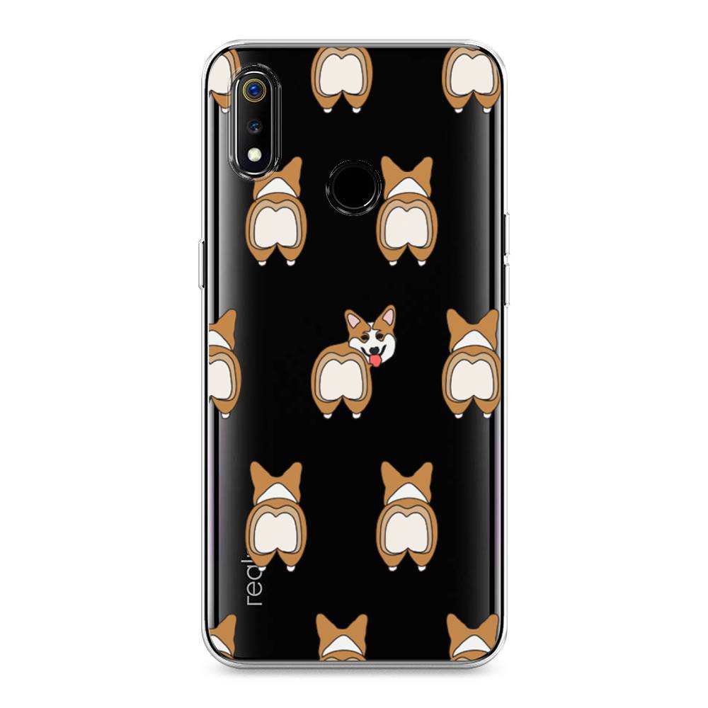 

Чехол Awog на Realme 3 "Милый корги фон", Разноцветный, 251050-2