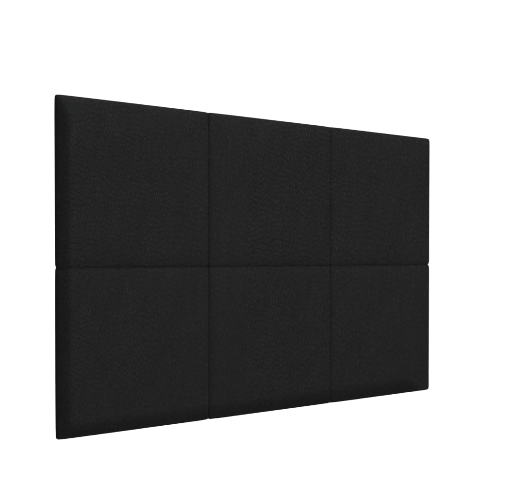 Стеновая панель Eco Leather Black 50х50 см 1 шт.