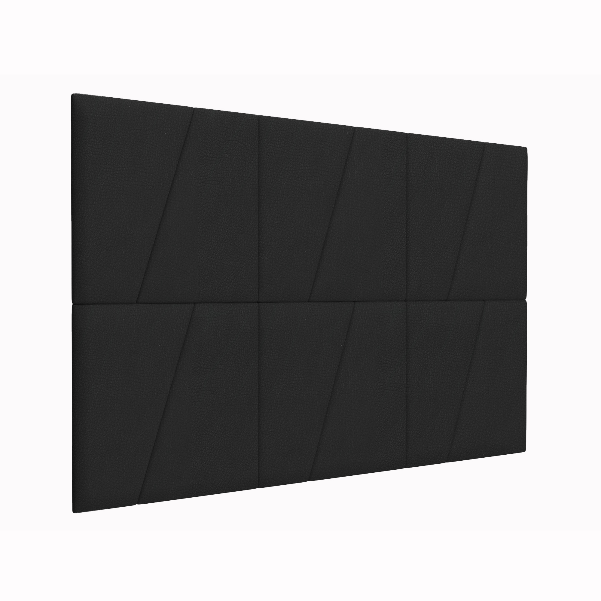 фото Стеновая панель eco leather black 50х50dp см 2 шт. tartilla