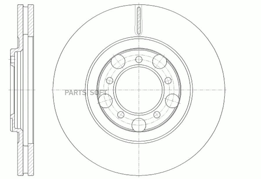 G-BRAKE Диск тормозной вентилируемый G-brake GR-02342