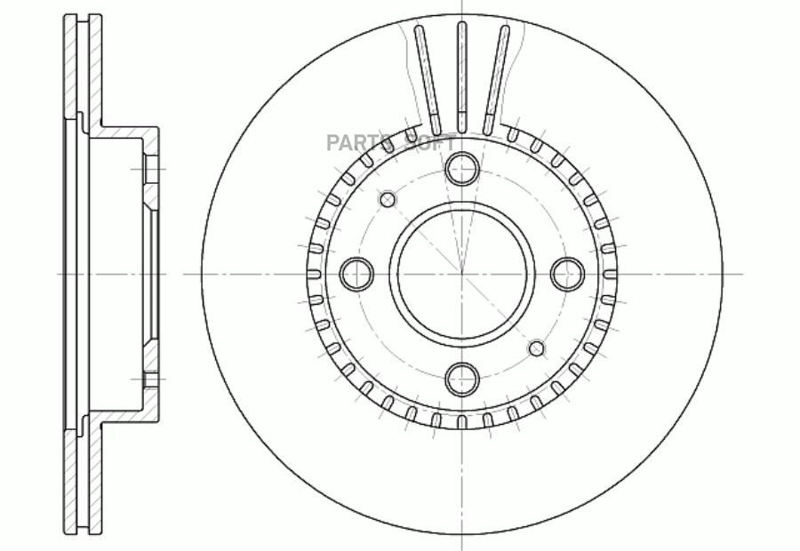 G-BRAKE Диск тормозной вентилируемый G-brake GR-02365