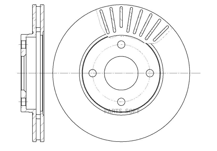 

G-BRAKE Диск тормозной вентилируемый G-brake GR-02456