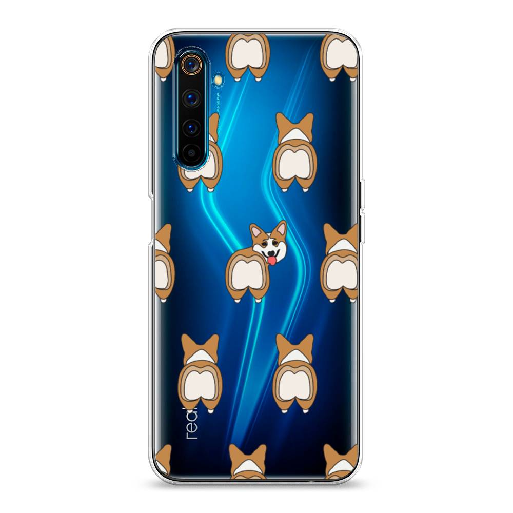 

Чехол Awog на Realme 6 Pro "Милый корги фон", Разноцветный, 252850-2