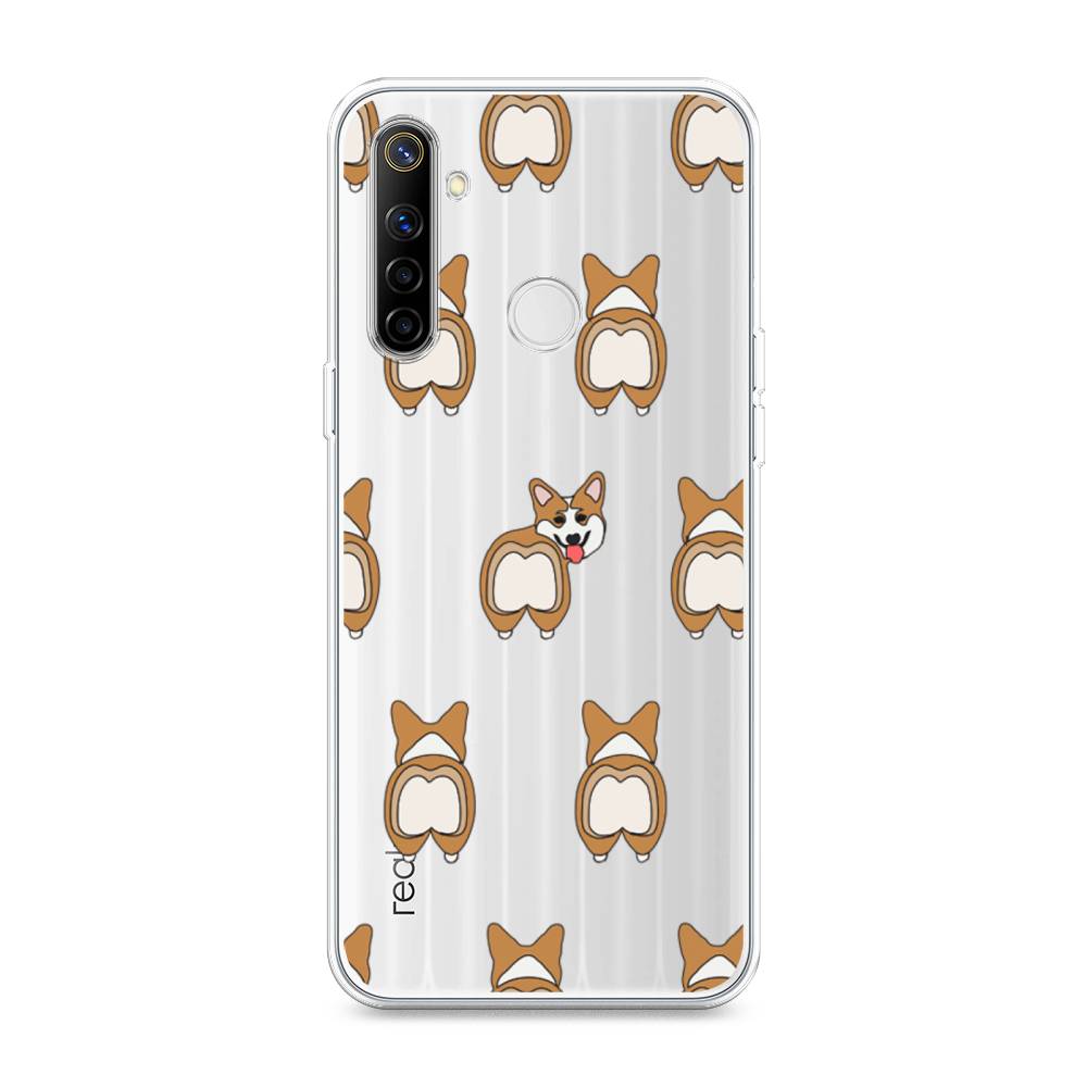 

Чехол Awog на Realme 6i "Милый корги фон", Разноцветный, 252950-2