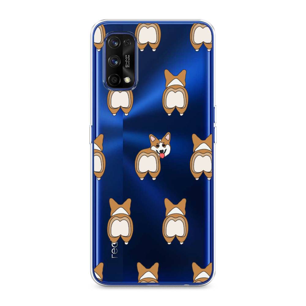 

Чехол Awog на Realme 7 Pro "Милый корги фон", Разноцветный, 254050-2