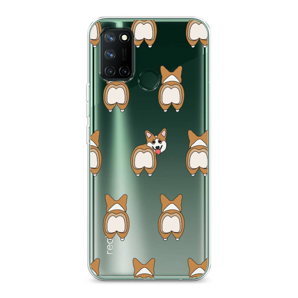 

Чехол Awog на Realme 7i "Милый корги фон", Разноцветный, 253950-2
