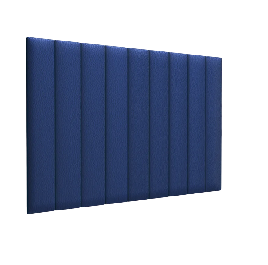 Стеновая панель Eco Leather Blue 15х90 см 4 шт. декор в детскую комнату подушка и гирлянда