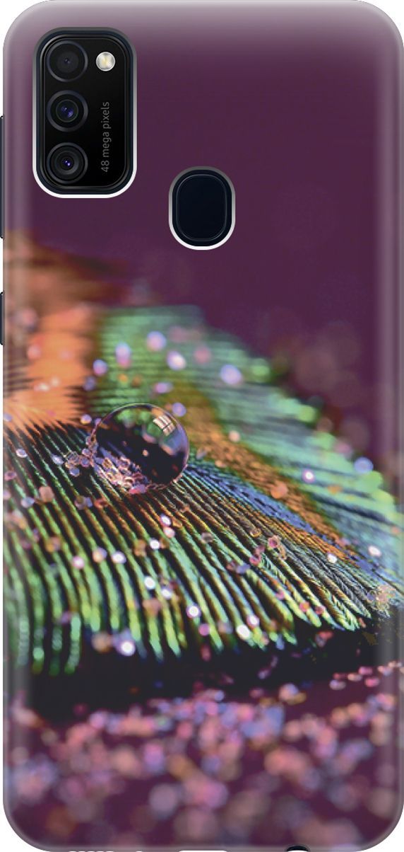 

Силиконовый чехол на Samsung Galaxy M21/M30s "Капля на пере", Зеленый;фиолетовый, 3504