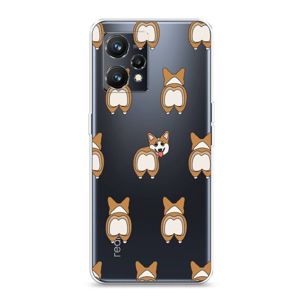 

Чехол Awog на Realme 9 "Милый корги фон", Разноцветный, 257250-2