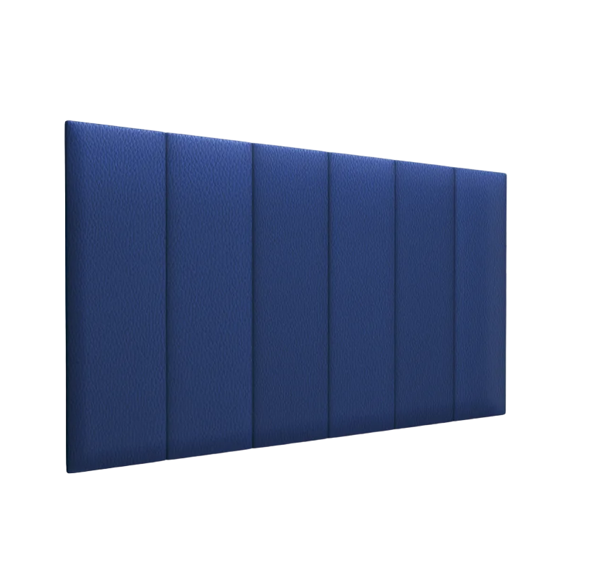 Стеновая панель Eco Leather Blue 30х100 см 4 шт.