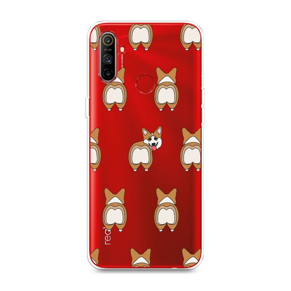 

Чехол Awog на Realme C3 "Милый корги фон", Разноцветный, 253050-2
