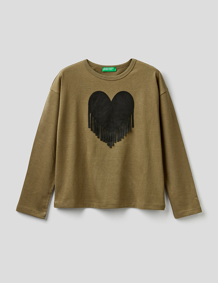 

Футболка для девочек Benetton цв. зеленый р.116, 21A_3VR5C15CQ