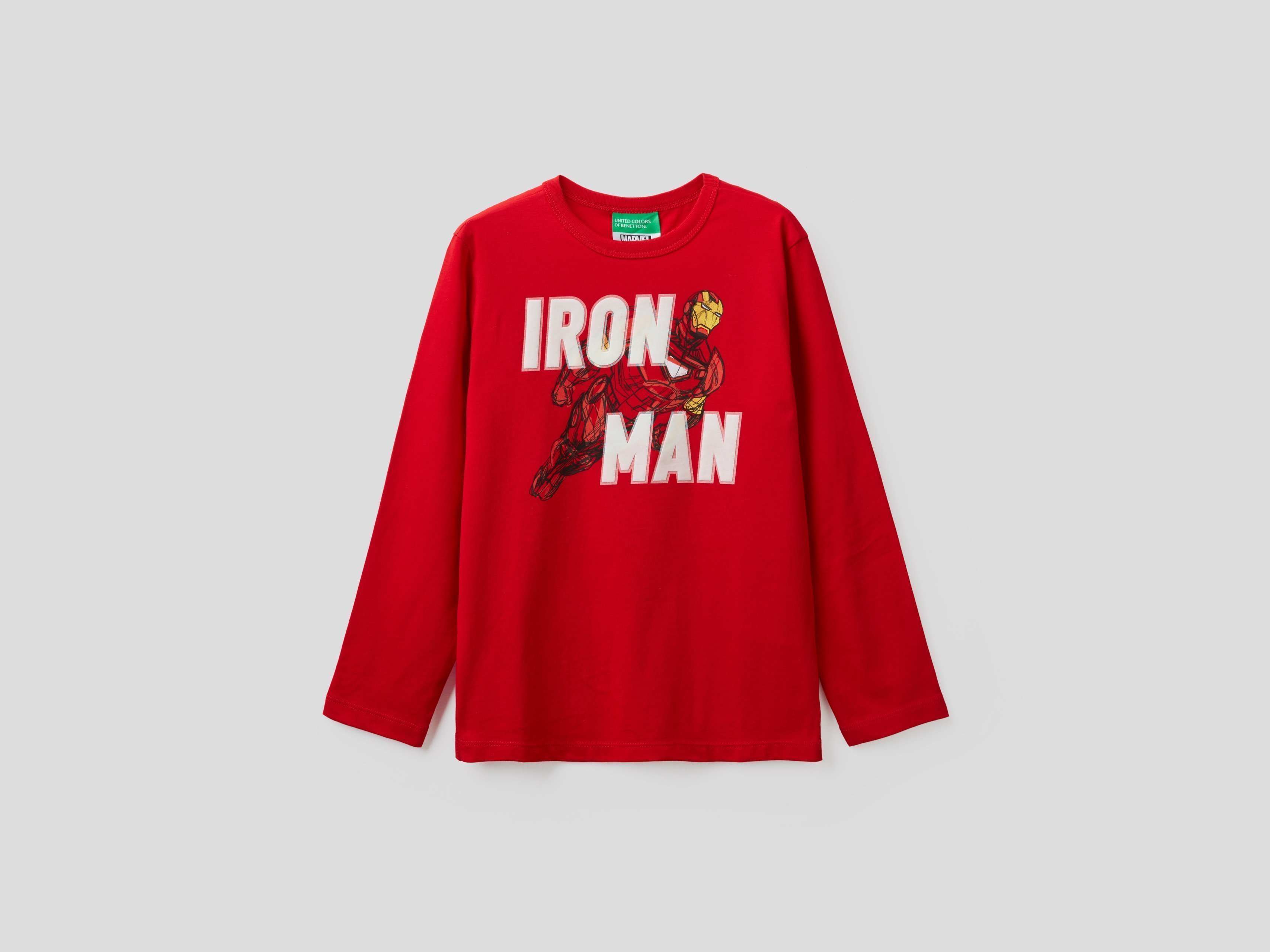 фото Лонгслив для мальчиков benetton цв. красный р.128 united colors of benetton
