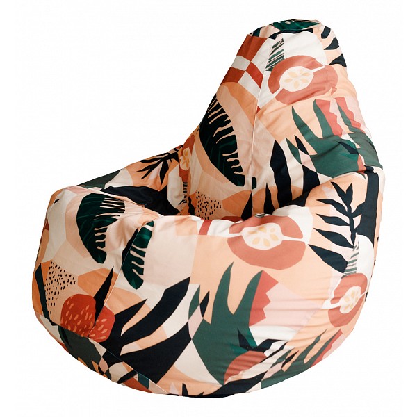фото Кресло-мешок dreambag папайя велюр 3xl 3xl, цветной рисунок