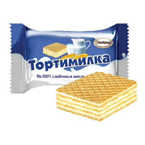 

Конфеты вафельные Акконд Тортимилка со сливочной начинкой