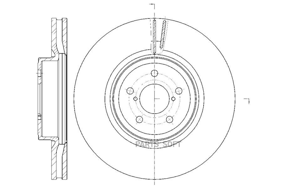 G-BRAKE Диск тормозной вентилируемый G-brake GR-20630