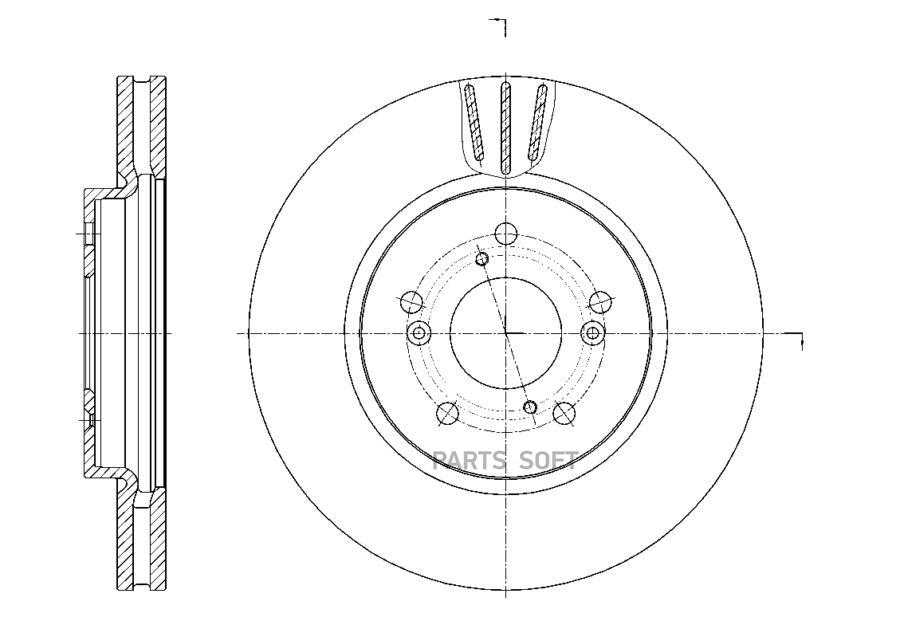 

G-BRAKE Диск тормозной вентилируемый G-brake GR-20750