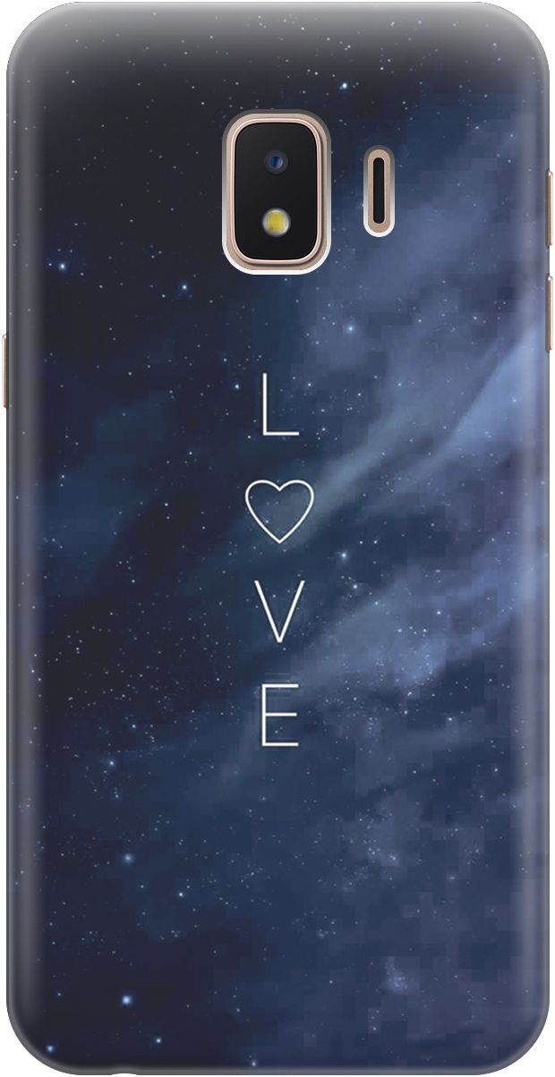 

Чехол на Samsung Galaxy J2 Core с принтом "Ночное небо и любовь", Синий;черный, 4067