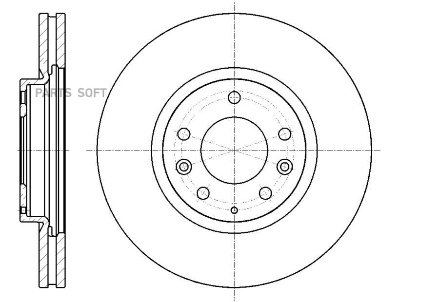 

G-BRAKE Диск тормозной вентилируемый G-brake GR-20913