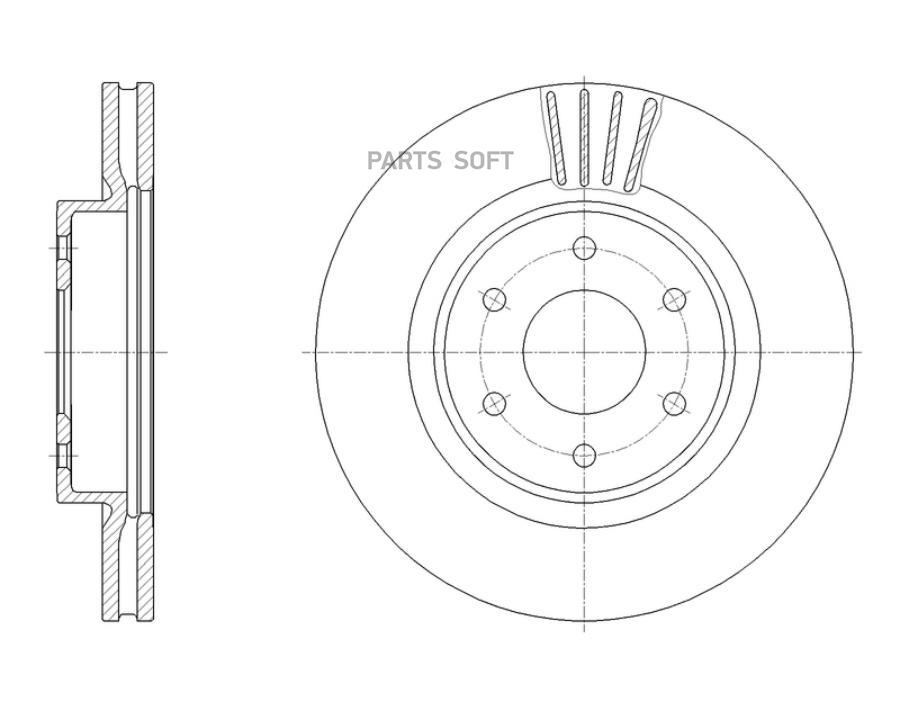 

G-BRAKE Диск тормозной вентилируемый G-brake GR-20944