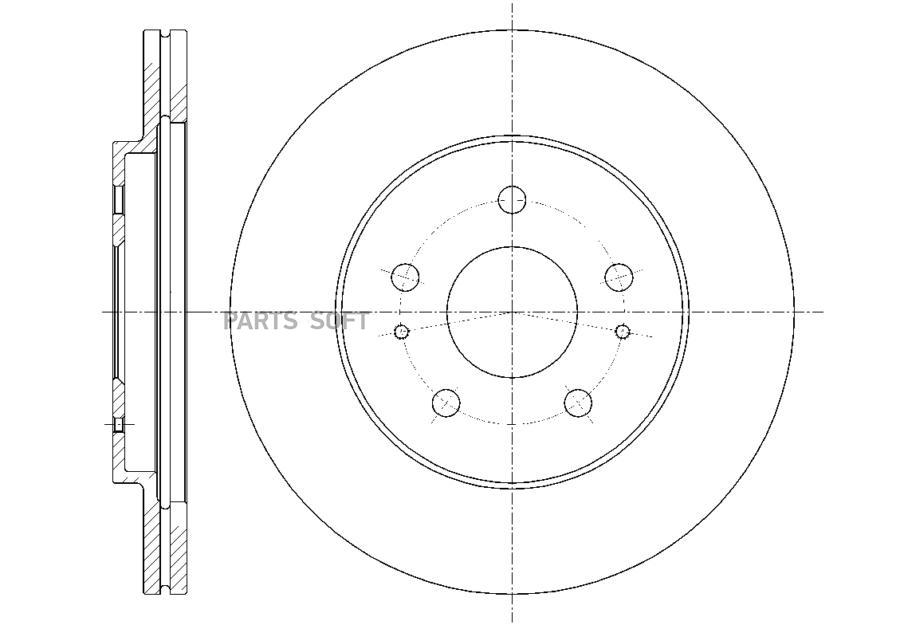 

G-BRAKE Диск тормозной вентилируемый G-brake GR-21104