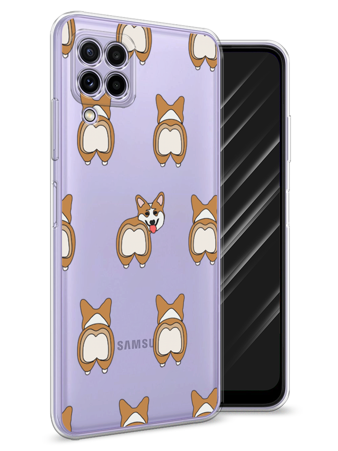 

Чехол Awog на Samsung Galaxy A22 / Самсунг A22 "Милый корги фон", Разноцветный, 2103150-2