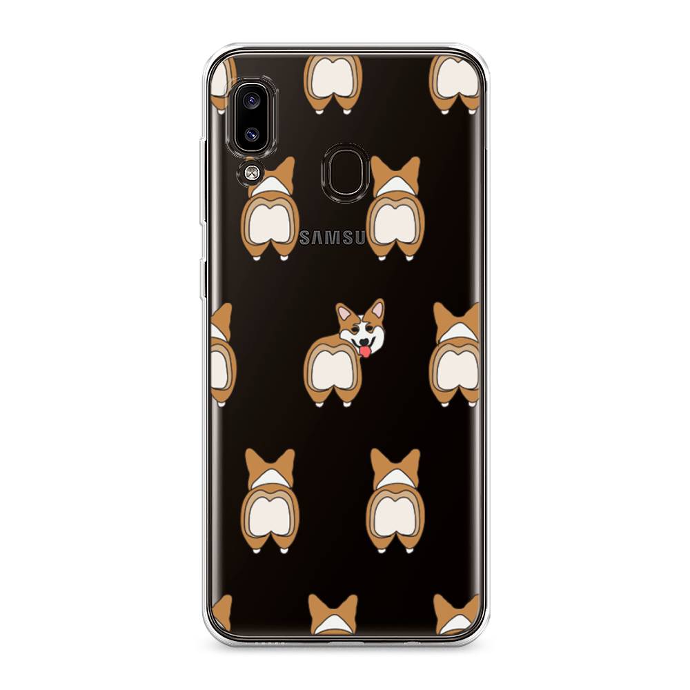 

Чехол Awog на Samsung Galaxy A30/A20 "Милый корги фон", Разноцветный, 27550-2