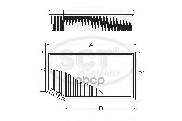 

Фильтр Возд. Sct Sв 2096 Mercedes W202/W210 E320 SCT арт. 'SB 2096