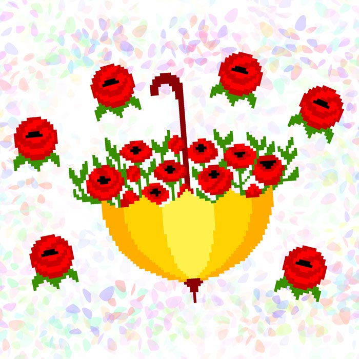 

Набор для вышивания Borovsky-sons K349 Зонтик с маками