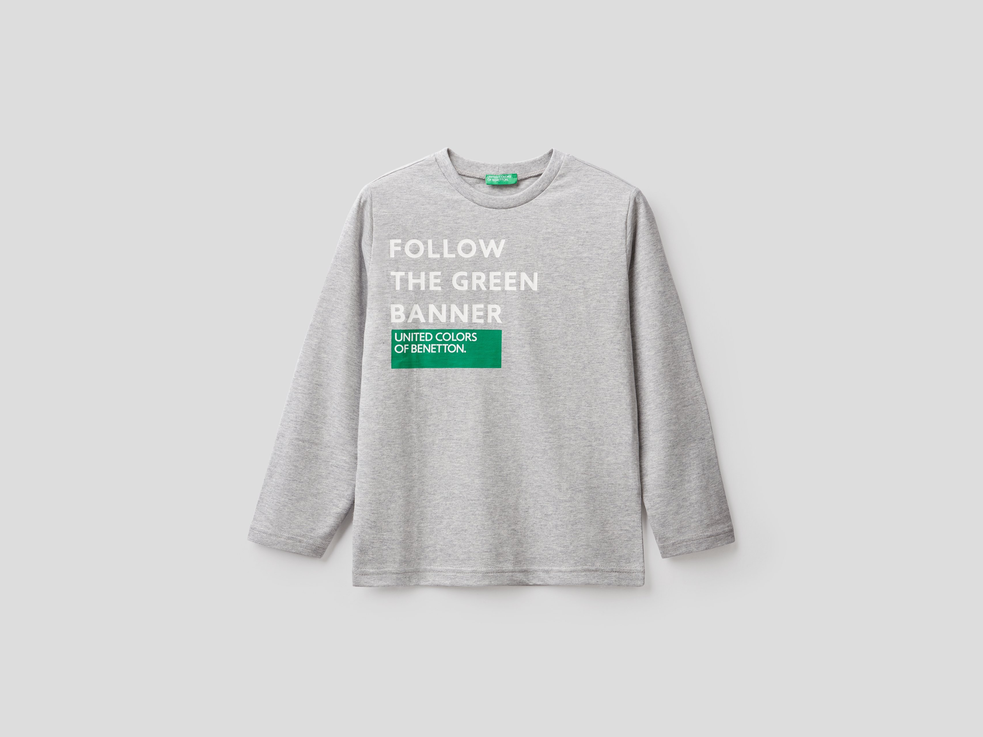 фото Лонгслив для мальчиков benetton цв. серый р.116 united colors of benetton