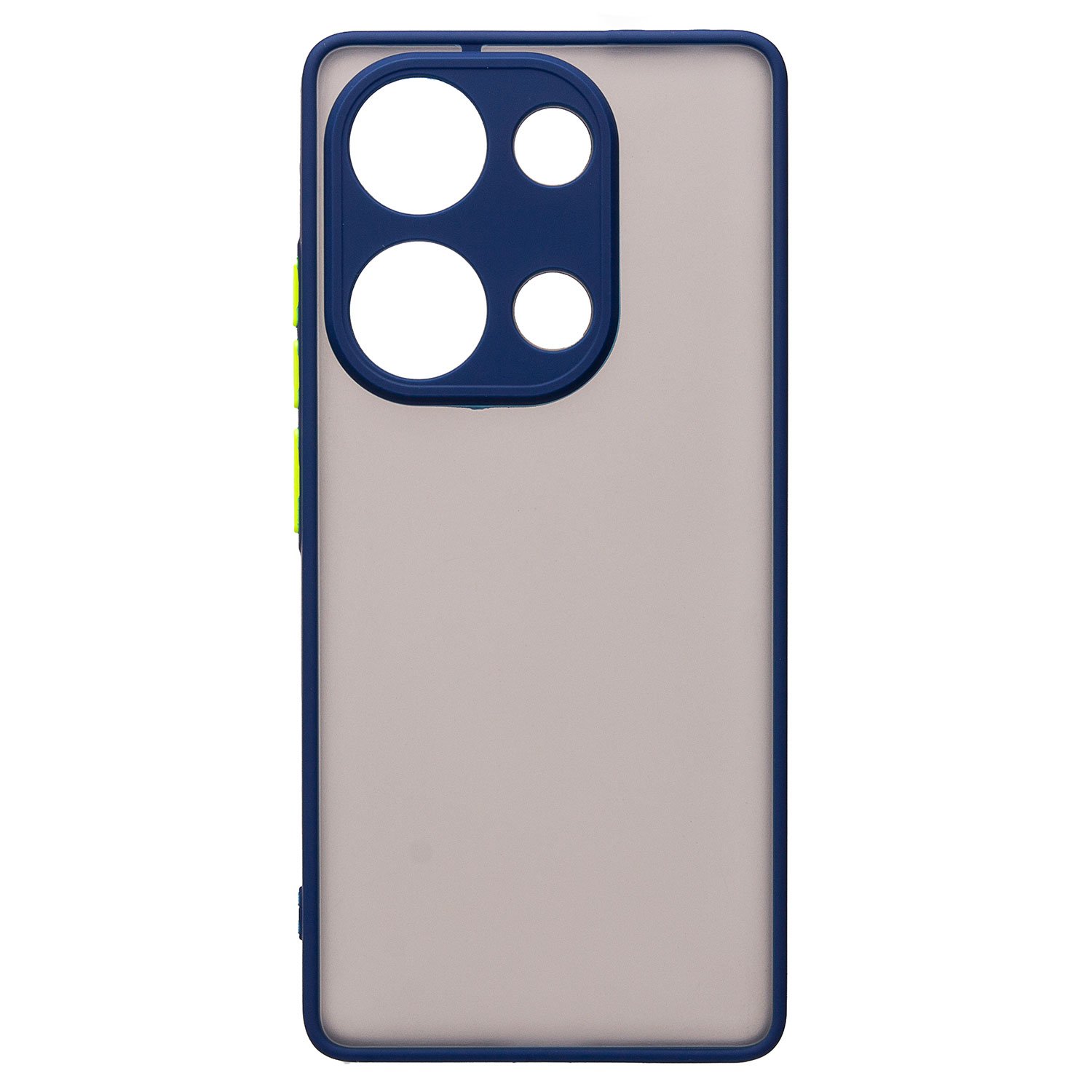 

Чехол для Xiaomi Redmi Note 13 Pro (23117RA68G) пластиковый с окантовкой темно-синий