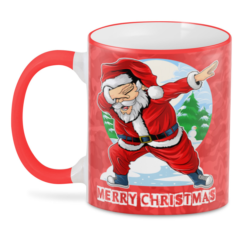 фото 3d кружка printio santa dab 330 мл