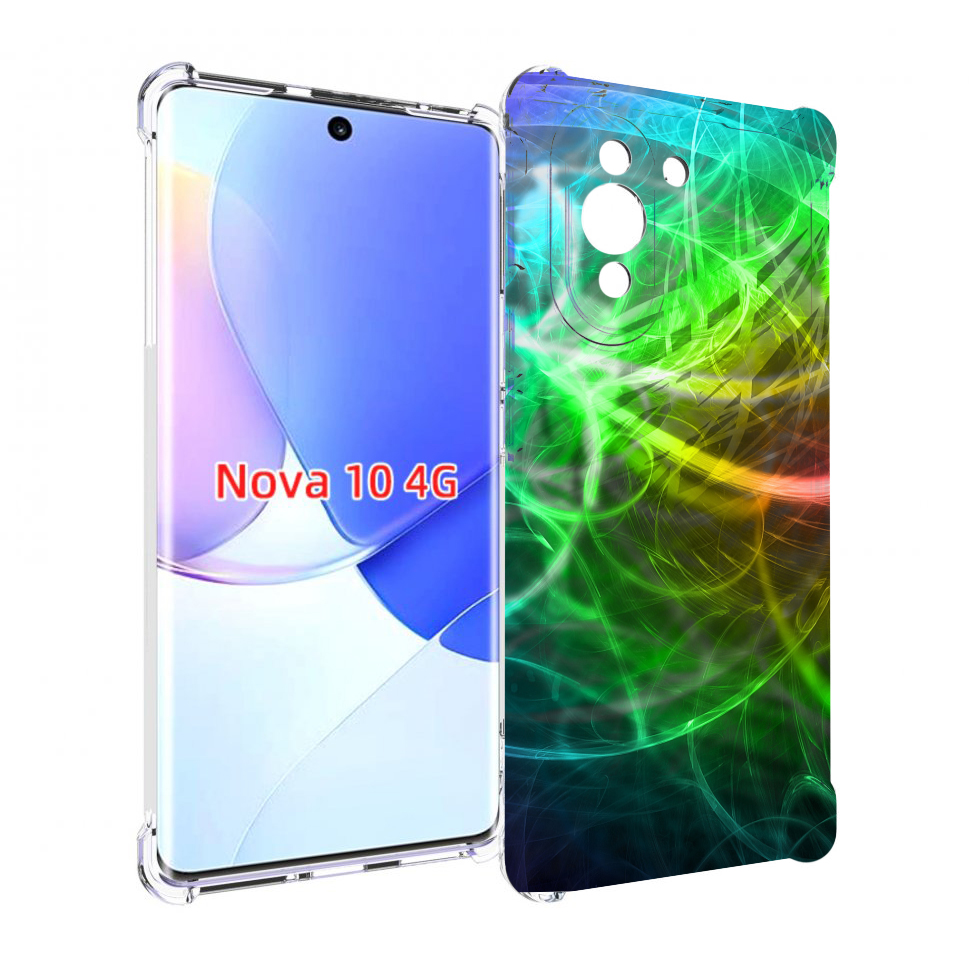 

Чехол MyPads разноцветная-абстракция-линиями для Huawei Nova 10, Прозрачный, Tocco