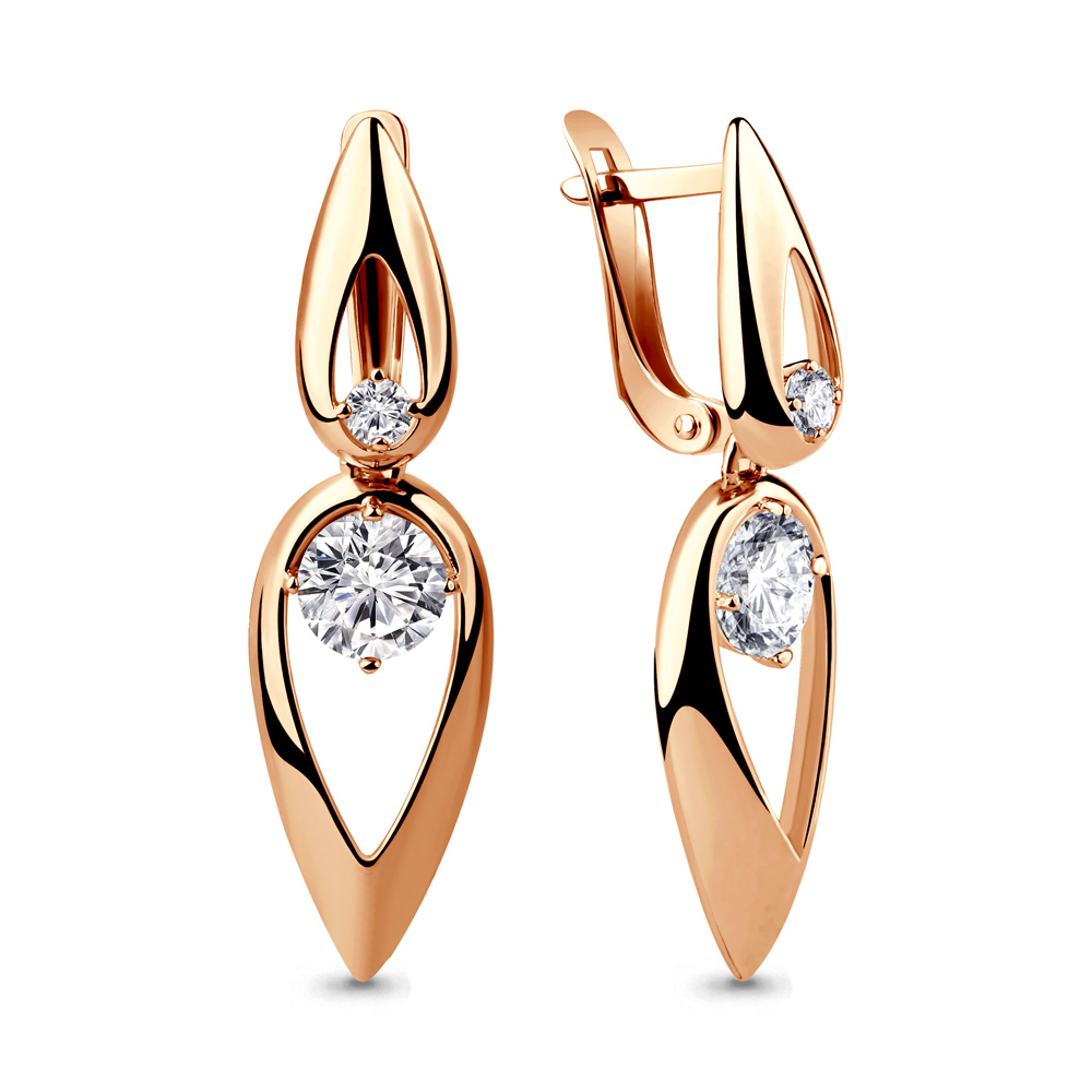 

Серьги из серебра с фианитом Aquamarine 46045_925_з, 46045_925_з