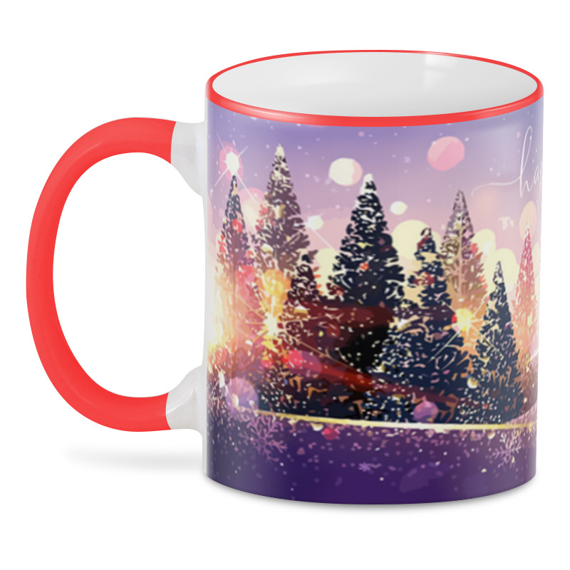 фото 3d кружка printio happy holidays 330 мл