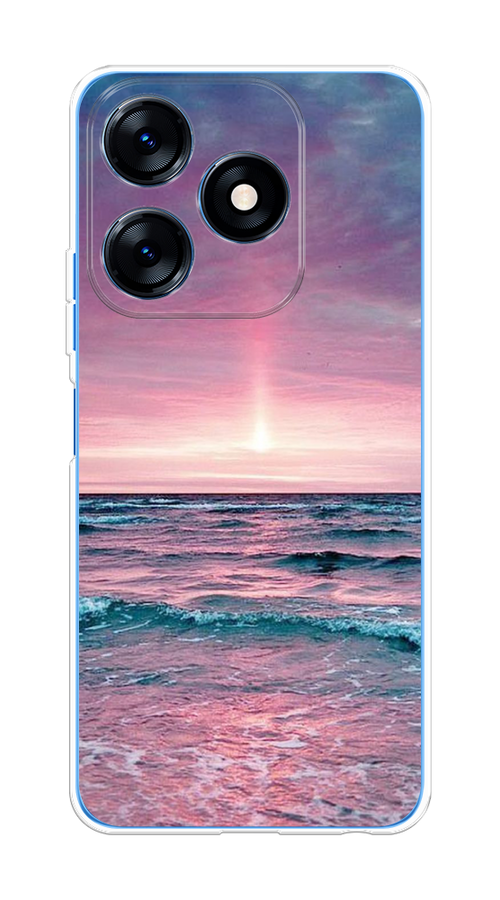 

Чехол на Tecno Spark 10/10C "Восход 3", Розовый;голубой, 303650-2