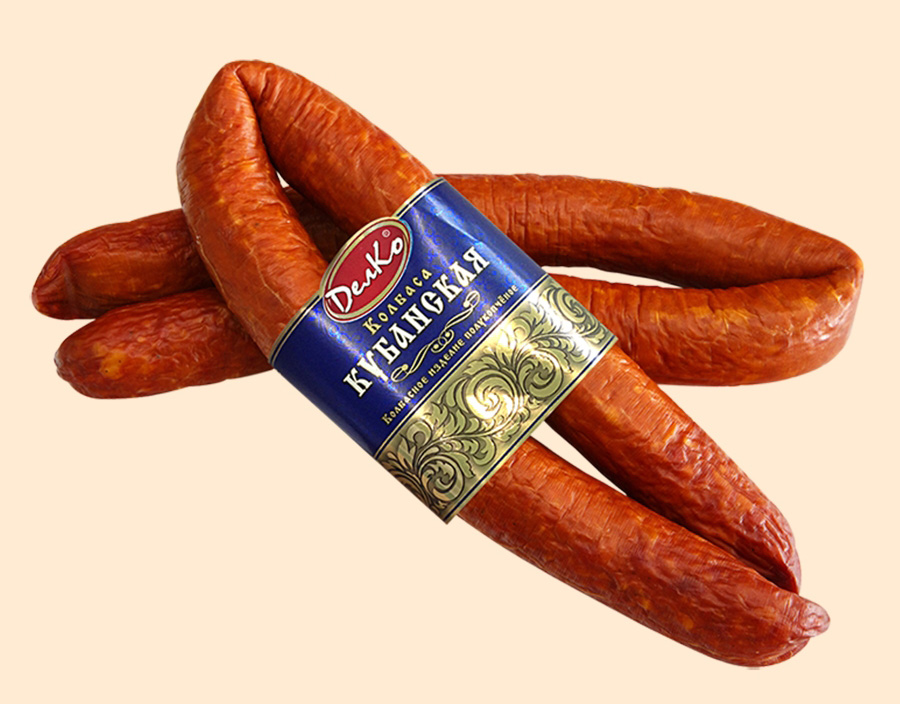 

Колбаса ДелКо Кубанская полукопченая 1 кг